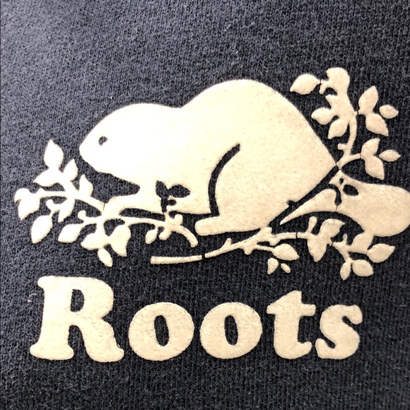 🦫 Roots Quarter-Zip Sweatshirt - Navy Blue - Size Small  🇨🇦 - Picture 7 of 14